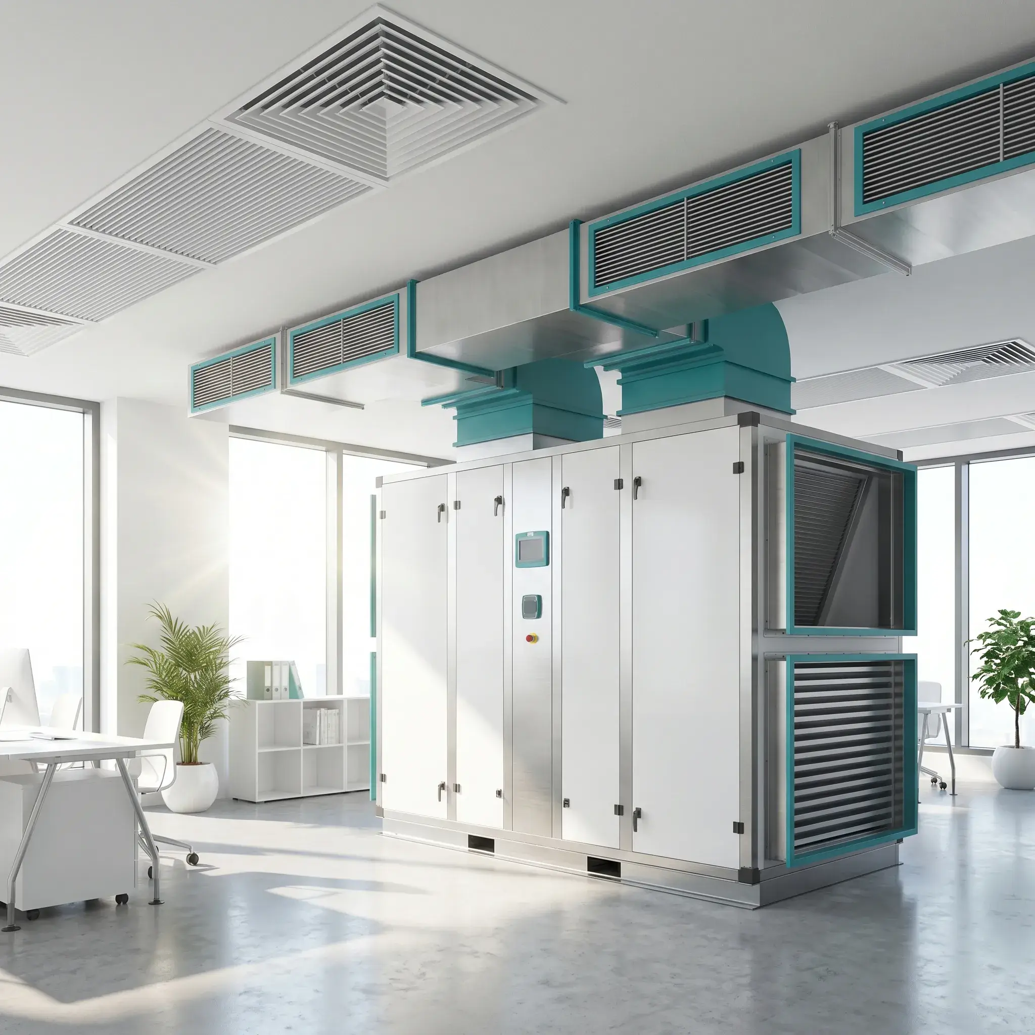 Air-conditioning and ventilation system installation