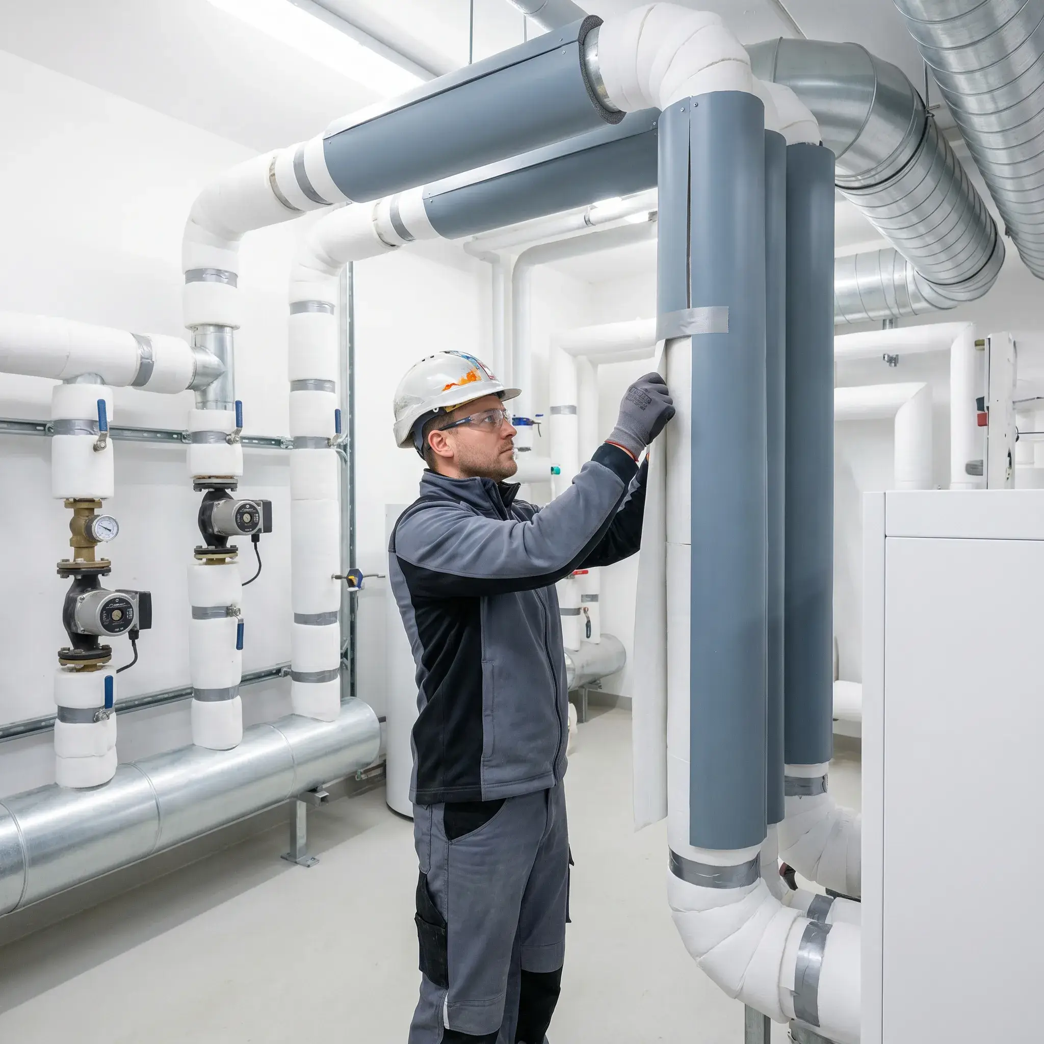Thermal pipe insulation contracting